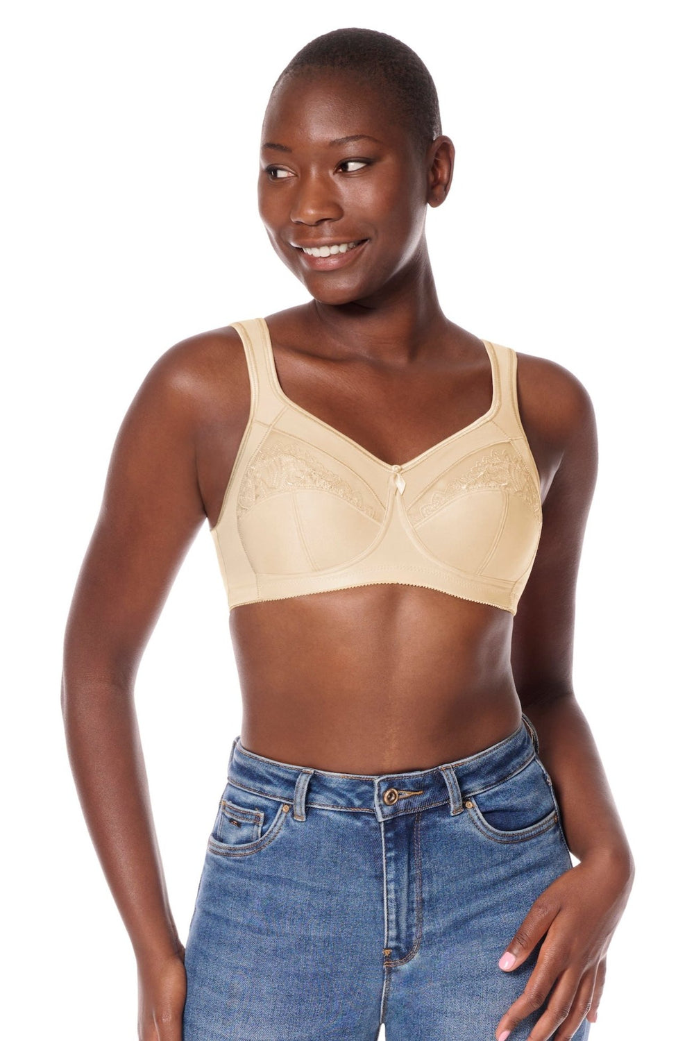 Amoena Isadora Wire Free Mastectomy Bra - Sand - Erilan