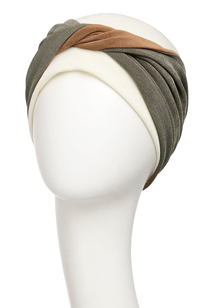 Christine Viva Zoya Hair Loss Turban - Soft Ivory Mix