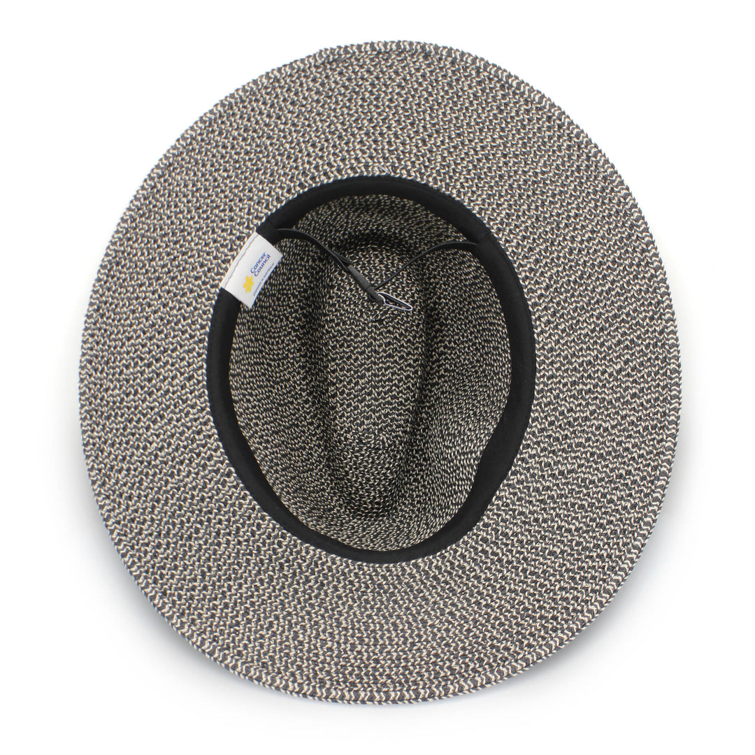 Cancer Council Outback Lightweight Fedora - Grey/Black - Erilan