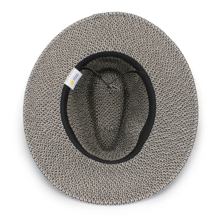Cancer Council Outback Lightweight Fedora - Grey/Black - Erilan