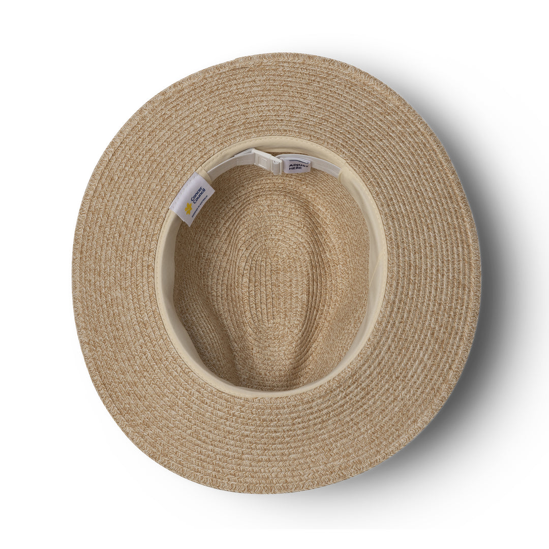 Cancer Council Cafe Flexibraid Fedora Unisex - Natural - Erilan