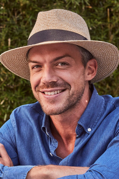 Cancer Council Cafe Flexibraid Fedora Unisex - Natural - Erilan