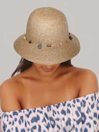 Cancer Council Bohemian Bucket Style Hat - Natural - Erilan