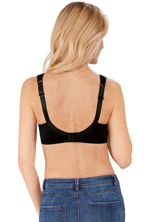 Amoena Isadora Wire Free Mastectomy Bra - Black - Erilan