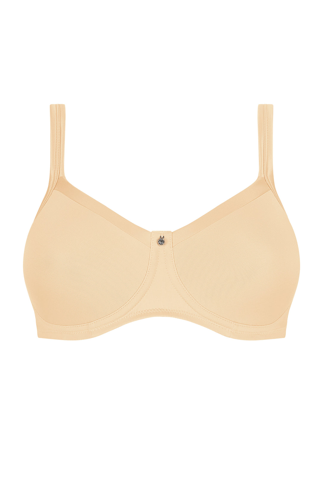 Amoena Lara Satin Padded Wire Free Mastectomy Bra - Nude - Erilan