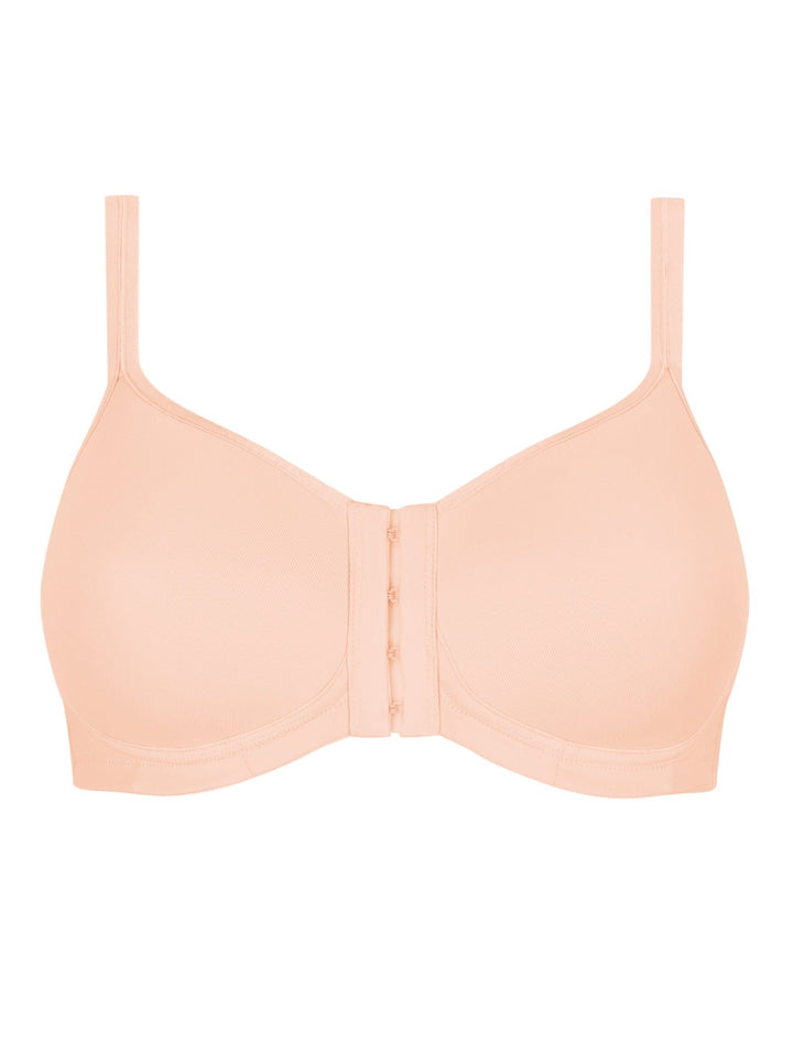 Amoena Mara Padded Front Fastening Mastectomy Bra - Blush - Erilan