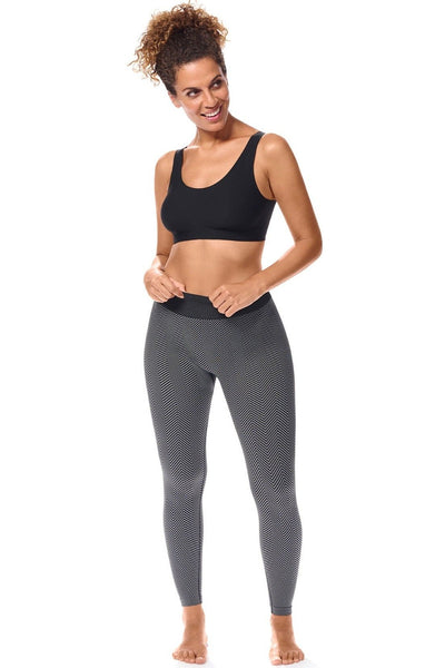 Amoena Liane Lymphoedema Leggings - Black/Grey - Erilan