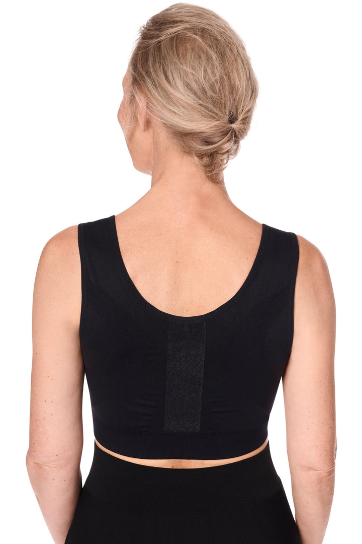 Amoena Sina Seamless Surgical Bra - Black - Erilan
