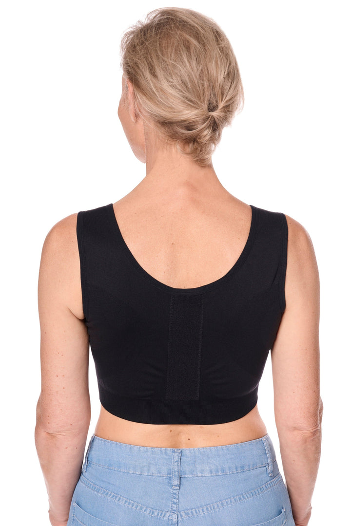 Amoena Pamela Seamless Surgical Bra - Black - Erilan