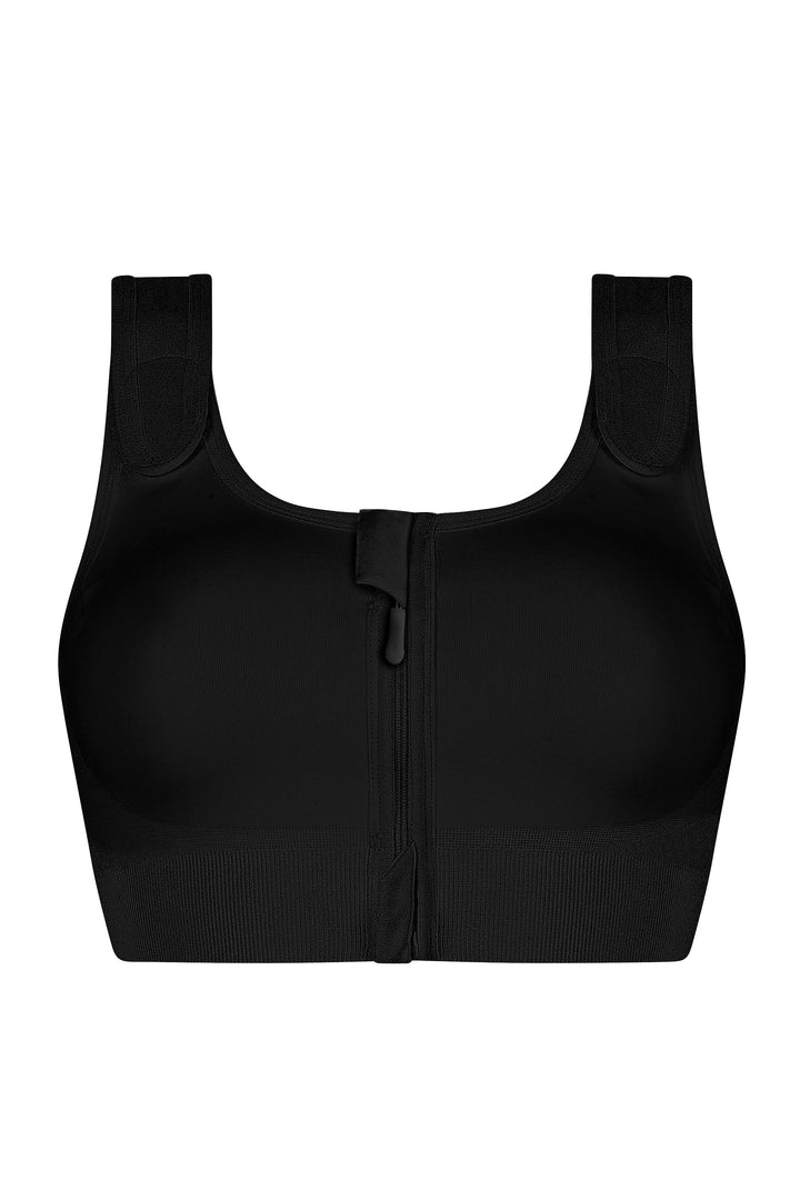 Amoena Pamela Seamless Surgical Bra - Black - Erilan