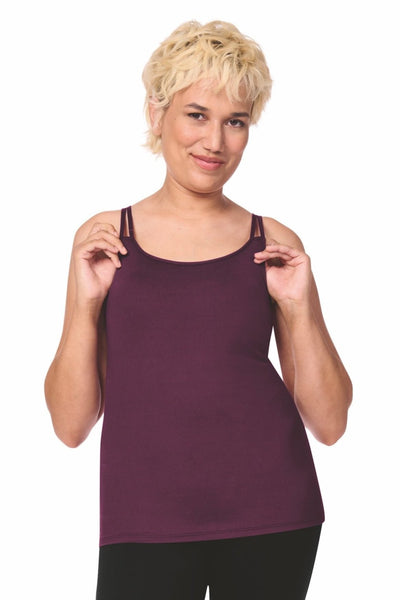 Amoena Valletta Mastectomy Top - Dark Berry - Erilan