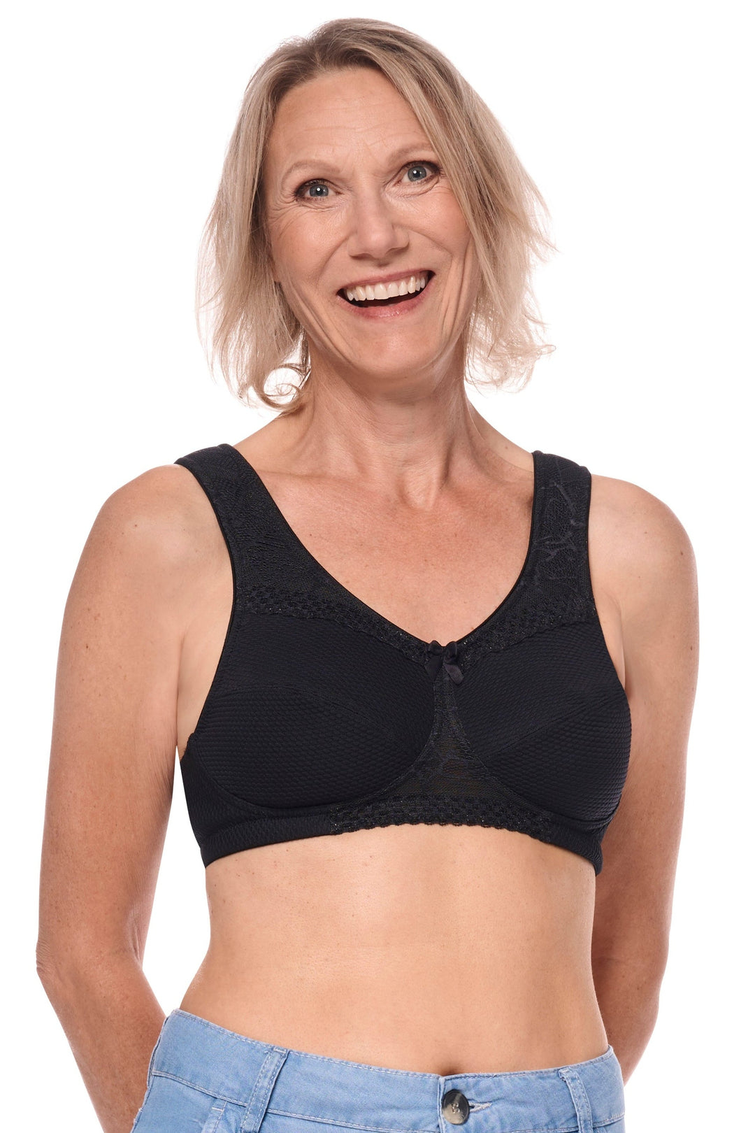Amoena Leslie Soft Bra - Black - Erilan