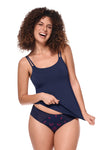 Amoena Valletta Mastectomy Top - Navy Blue