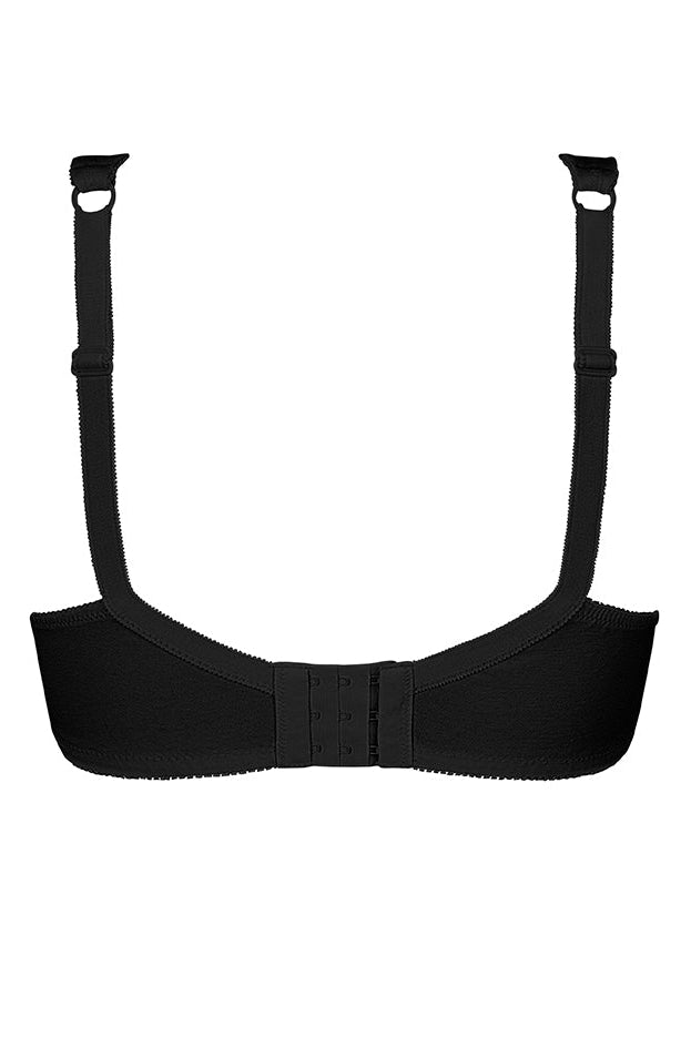 Amoena Katja Wire Free Mastectomy Bra - Black - Erilan