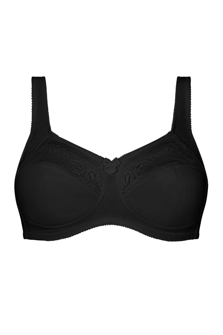 Amoena Katja Wire Free Mastectomy Bra - Black - Erilan