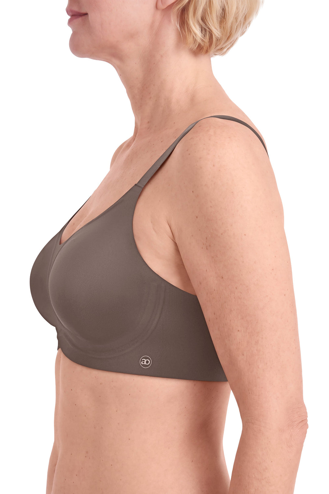 Amoena Wave® pure Wire Free Mastectomy Bra - Deep Taupe - Erilan