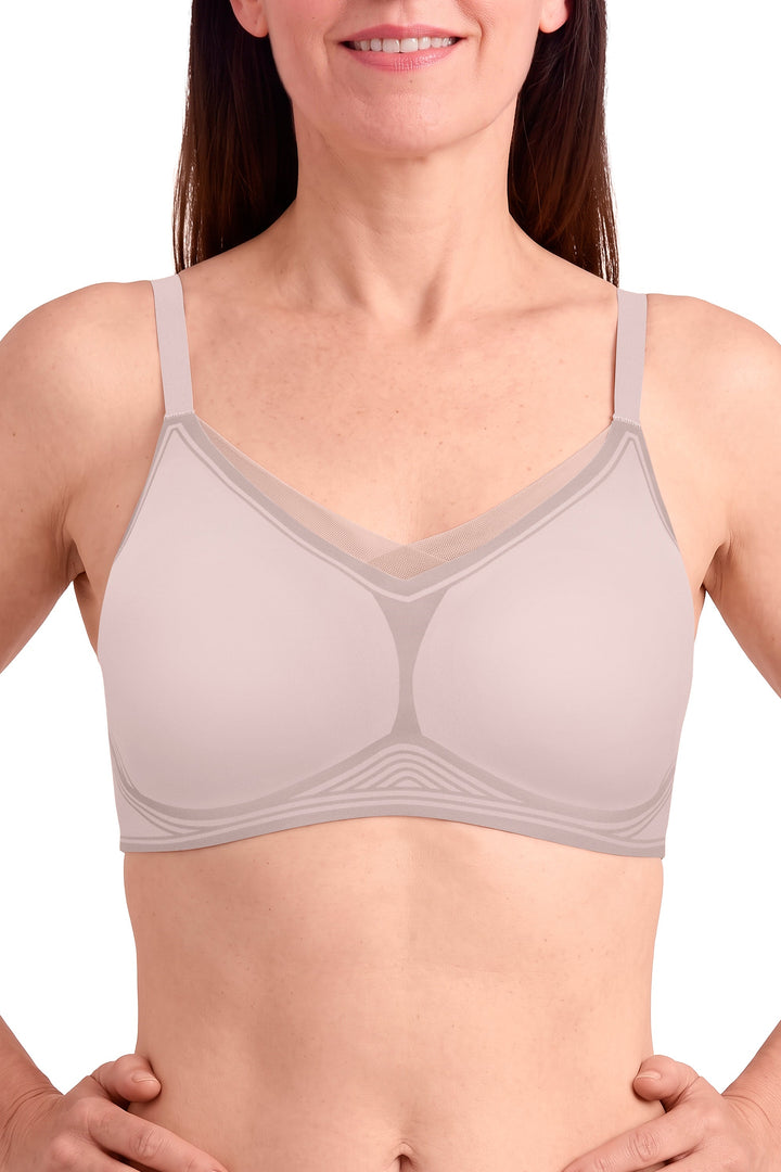 Amoena Wave® magic Wire Free Mastectomy Bra - Light Mauve - Erilan