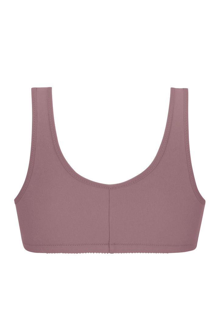 Amoena Frances Wire Free Mastectomy Bra - Dark Mauve