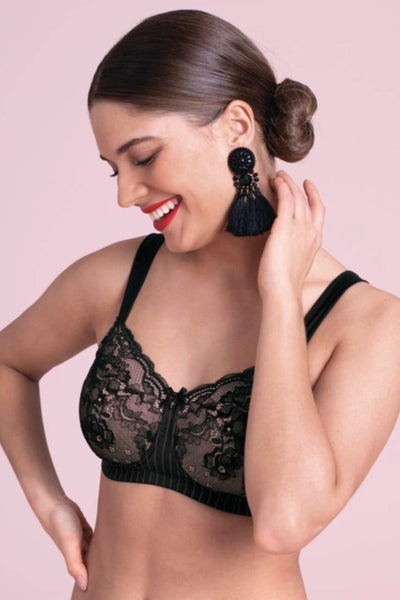 Anita Antonia Wire-free Mastectomy Bra - Black - Erilan