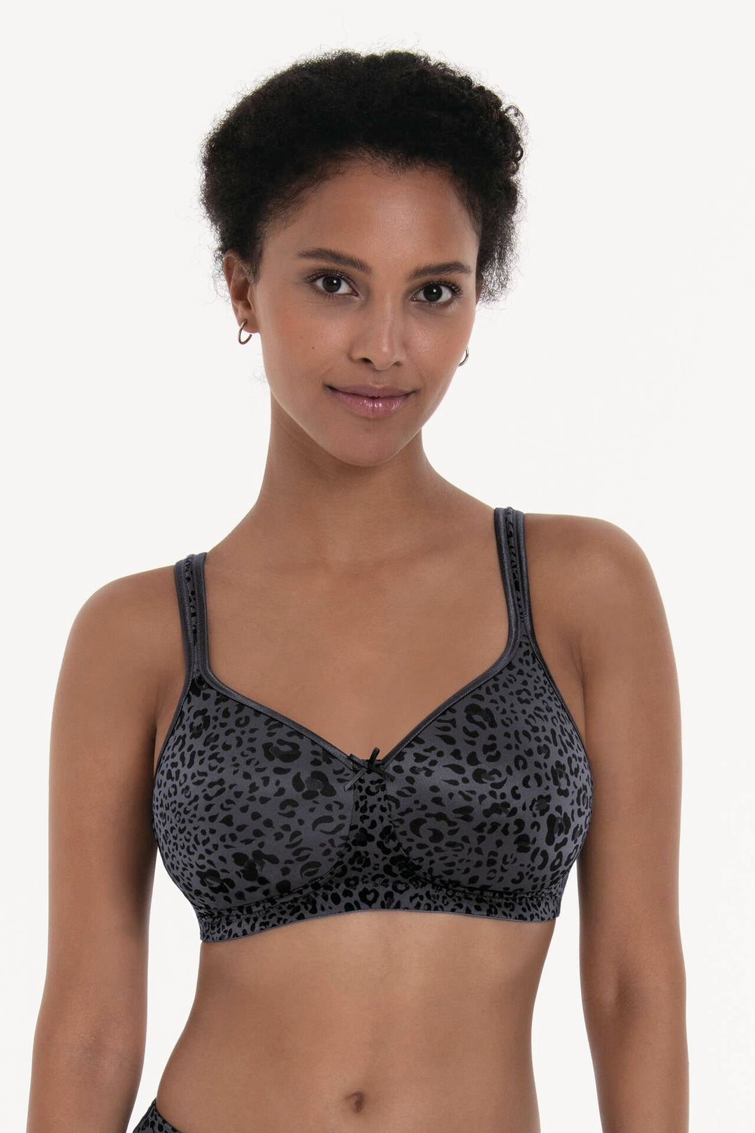 Anita Tonya Art Padded Wire Free Mastectomy Bra - Anthracite - Erilan