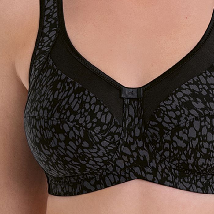 Anita Clara Art Wire-free Mastectomy Bra - Black - Erilan