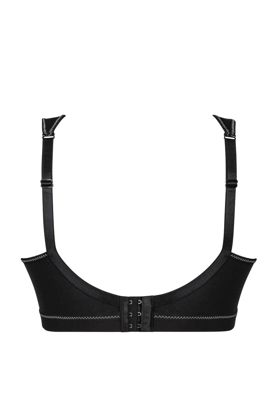 Black bra on a white background