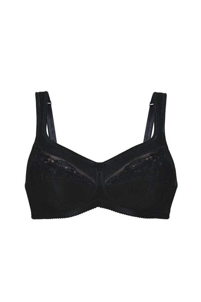 Anita Safina Wire Free Mastectomy Bra - Black - Erilan