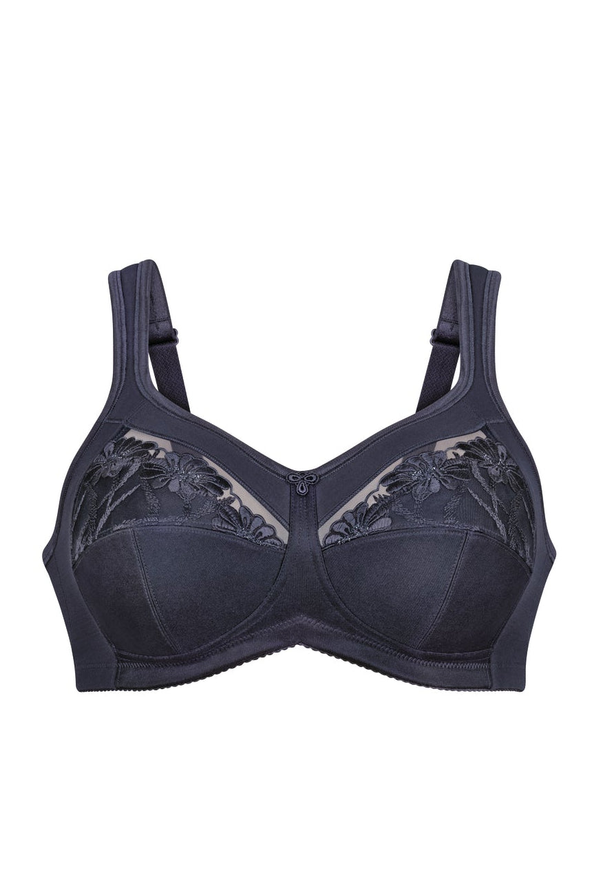 Anita Safina Wire Free Mastectomy Bra - Shadow Blue - Erilan