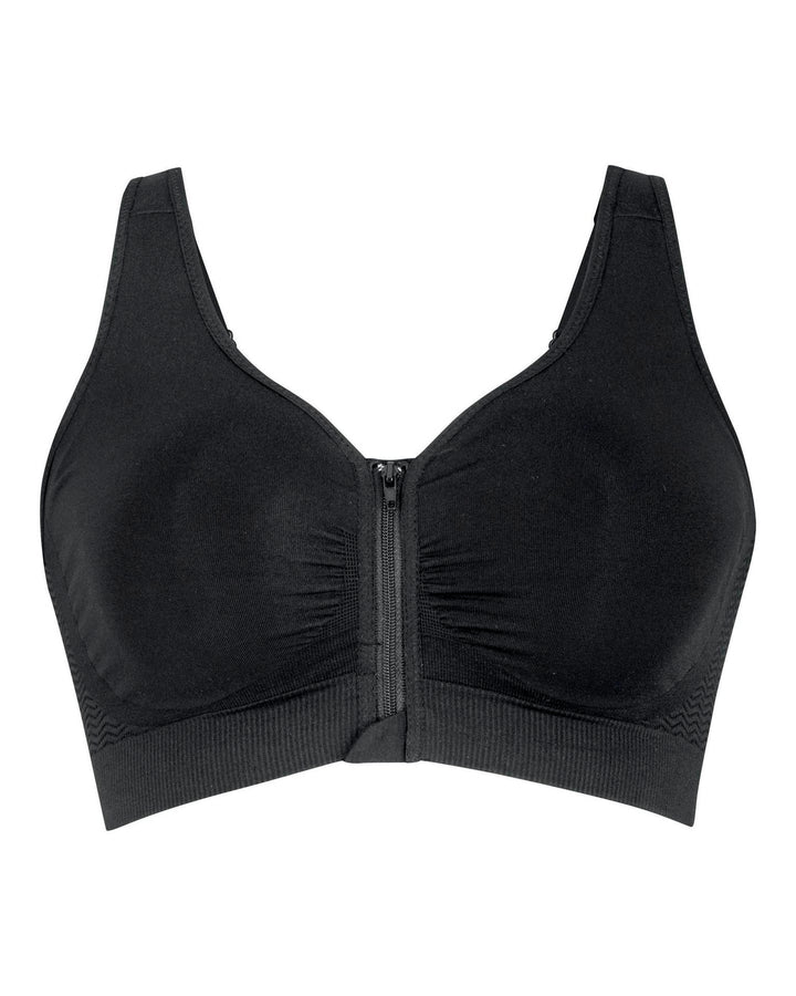 Anita Lynn Front Fastening Mastectomy Bra - Black - Erilan
