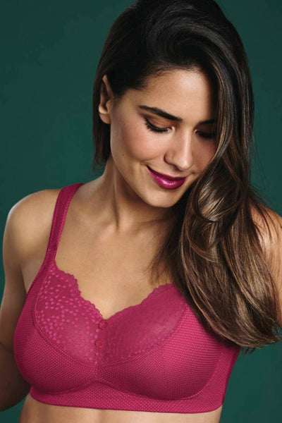 Anita Orely Wire Free Mastectomy Bra - Cherry Red - Erilan