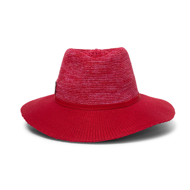 Evoke Aston Fedora - Mixed Red/Red - Erilan
