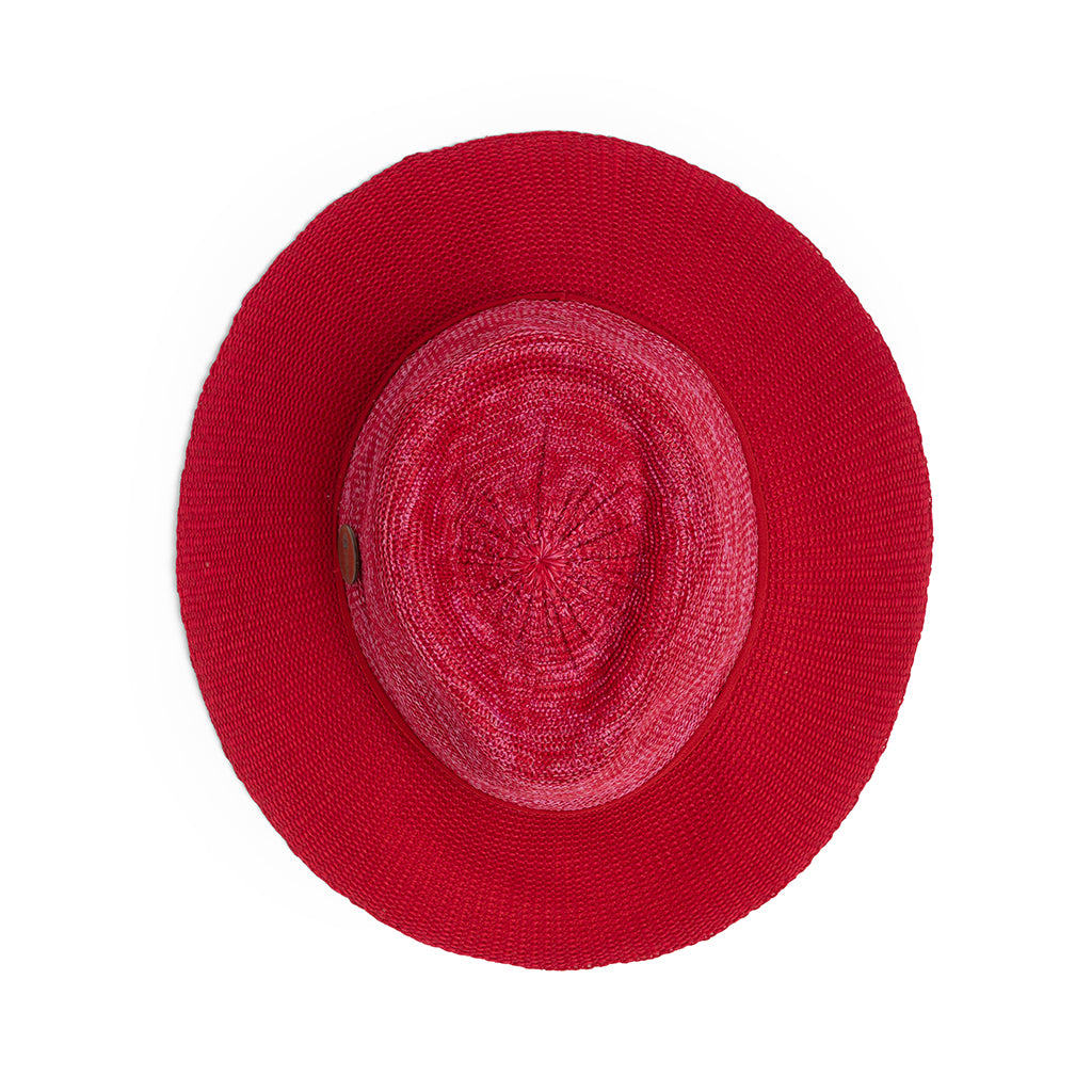 Evoke Aston Fedora - Mixed Red/Red - Erilan