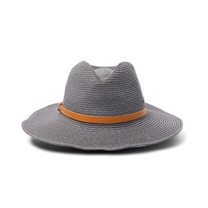 Tina M Copenhagen Kathleen Raffia Wide Brim Fedora - Denim - Erilan