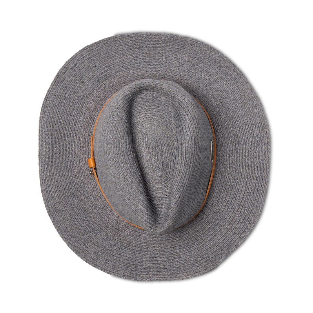 Tina M Copenhagen Kathleen Raffia Wide Brim Fedora - Denim - Erilan