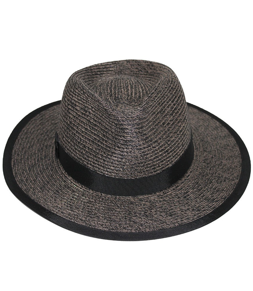 Evoke Eumundi Unisex Fedora - Burnt Clove/Black - Erilan