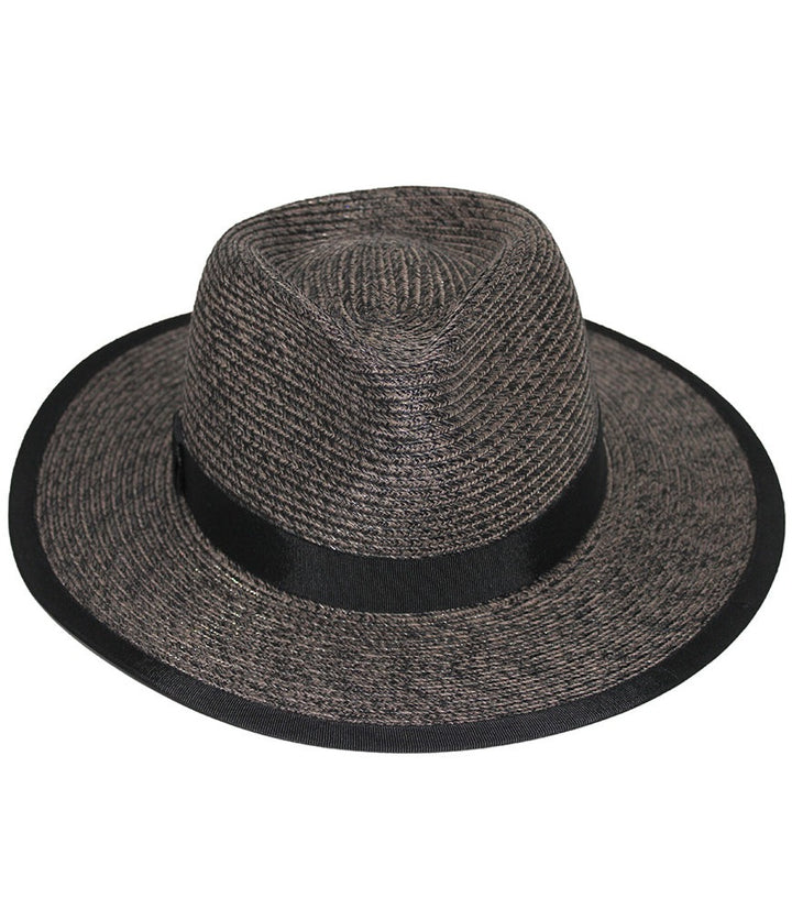 Evoke Eumundi Unisex Fedora - Burnt Clove/Black - Erilan