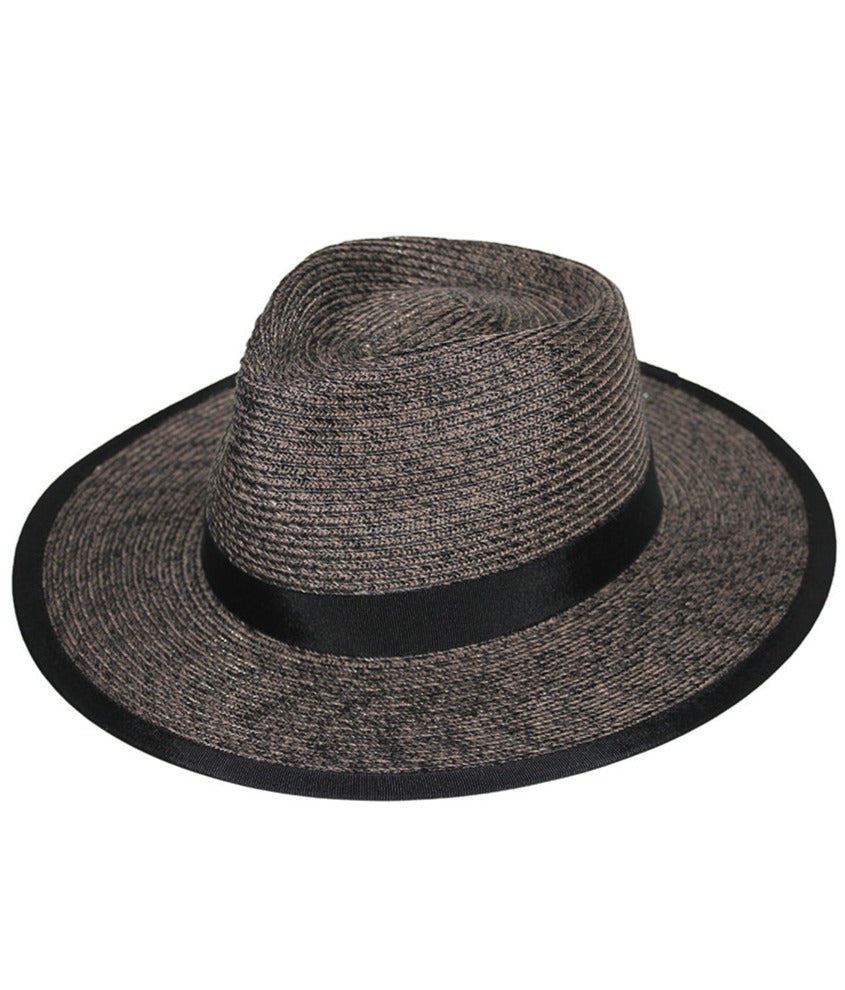 Evoke Eumundi Unisex Fedora - Burnt Clove/Black - Erilan