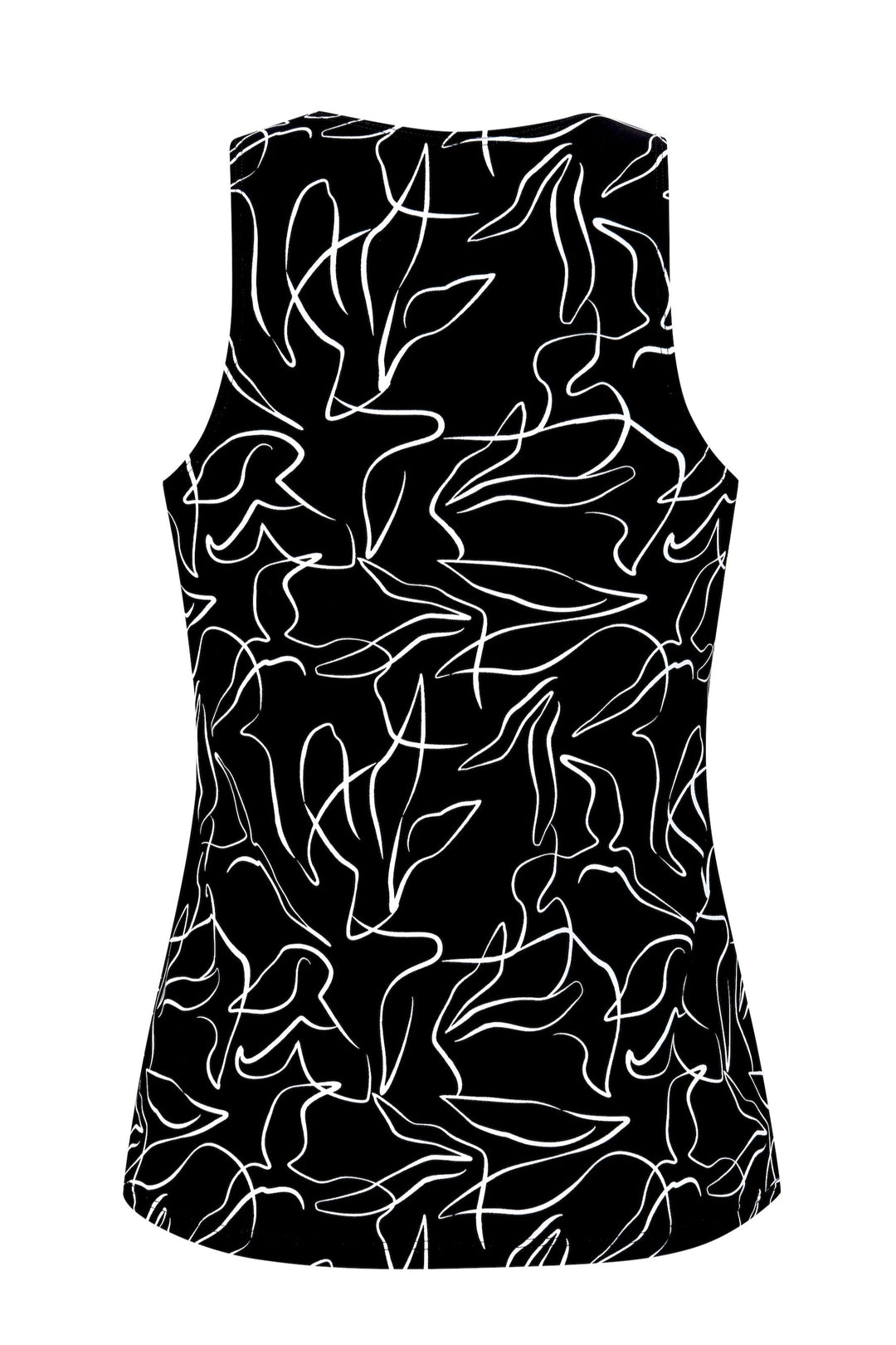 Amoena Lagos Mastectomy Lymphoedema Tankini - Black/White - Erilan