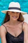 Rigon Fiona Wide Brim Fedora - Ivory