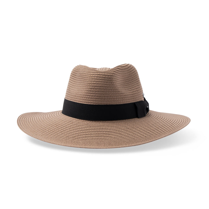 Rigon Fiona Wide Brim Fedora - Taupe - Erilan