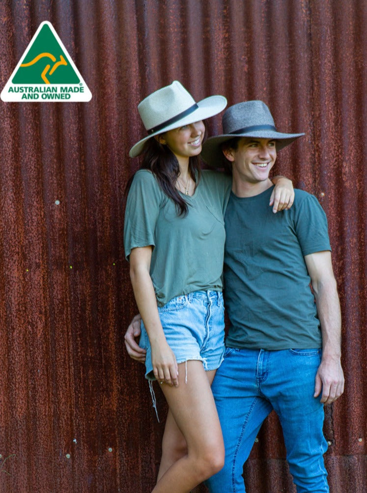 ooGee Hunter Creek Unisex Fedora - Wheat - Erilan