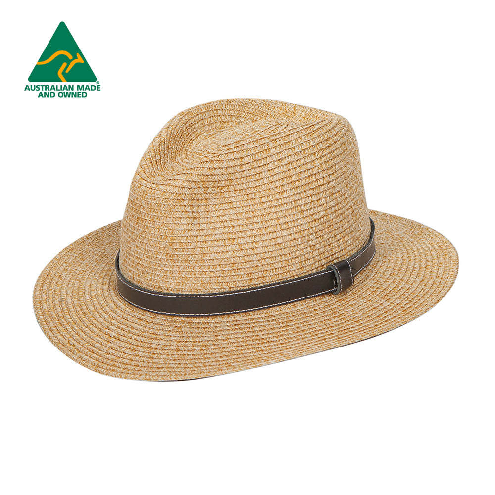 ooGee Stoney Creek Unisex Fedora - Natural - Erilan