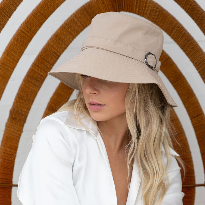 Rigon Rosanna Bucket Hat - Beige - Erilan