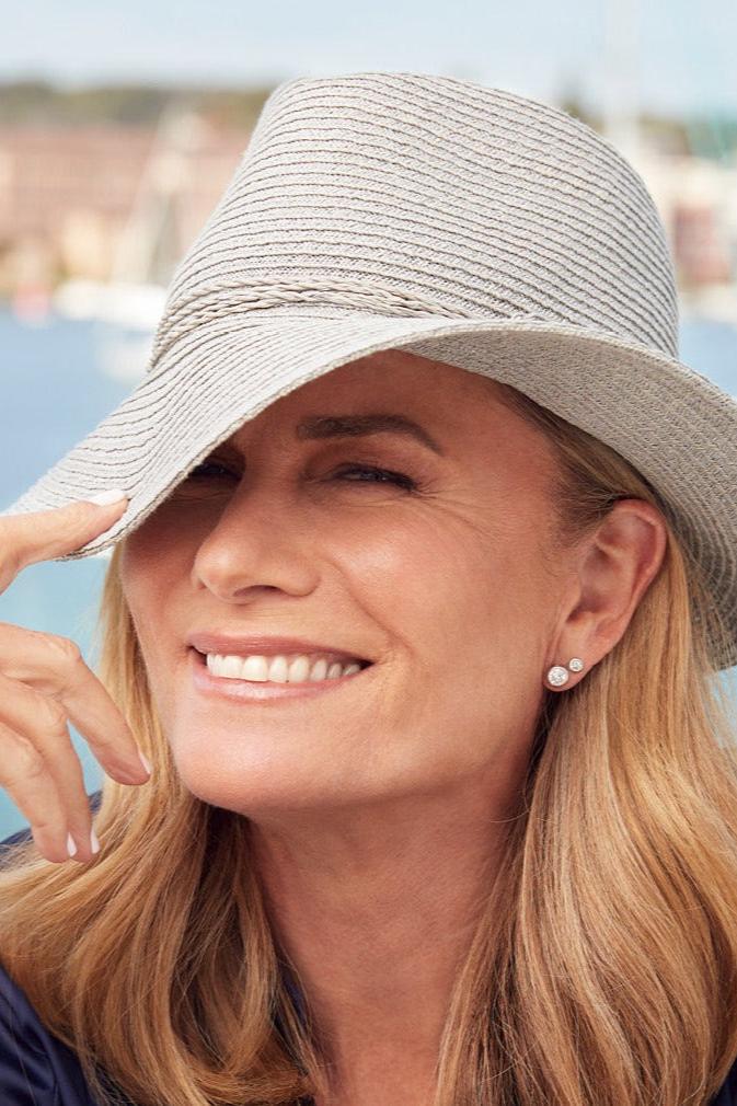 Canopy Bay by Deborah Hutton - Palma Fedora - Fog - Erilan