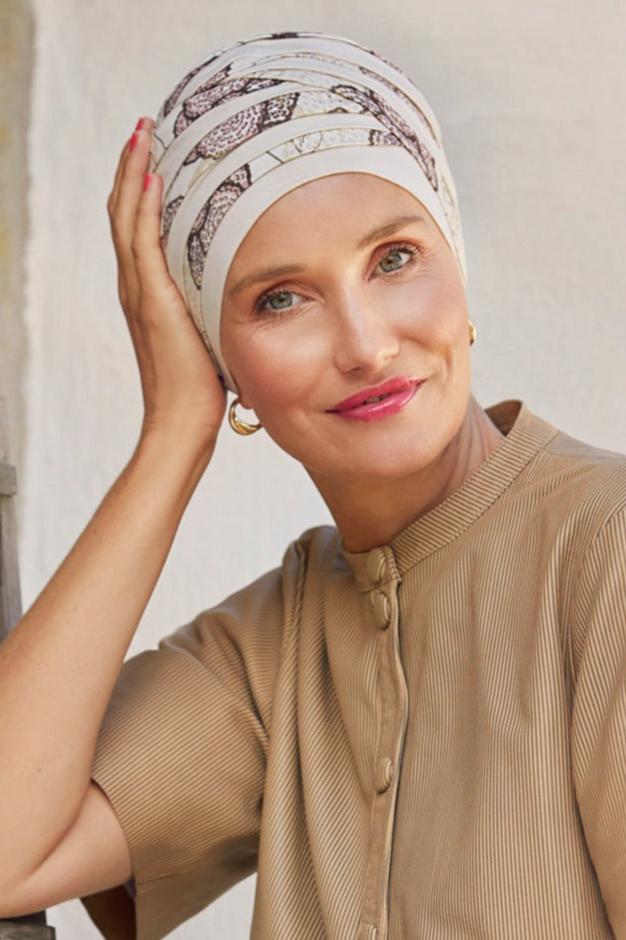 Christine Shanti Turban - Blooming Pinks - Erilan
