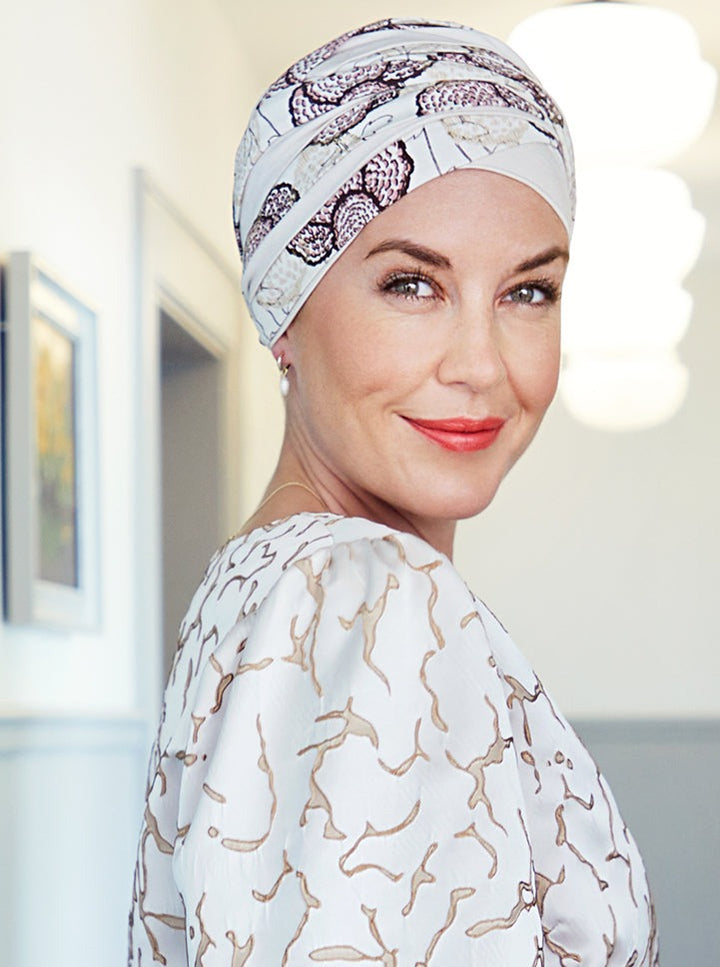 Christine Shanti Turban - Blooming Pinks - Erilan
