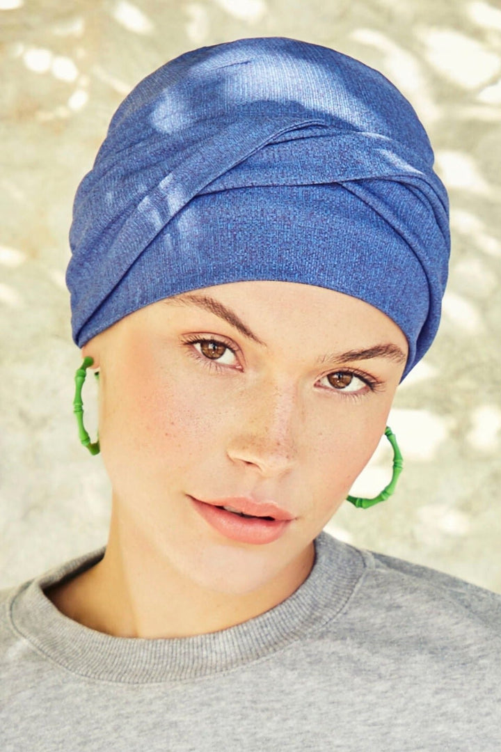 Christine Viva Zoya Turban - Blue Melange - Erilan