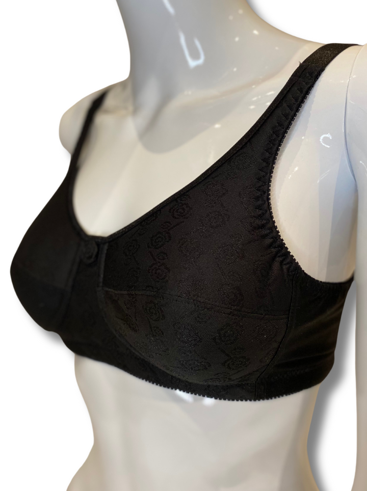 ABC Rose Contour Mastectomy Bra - Black - Erilan