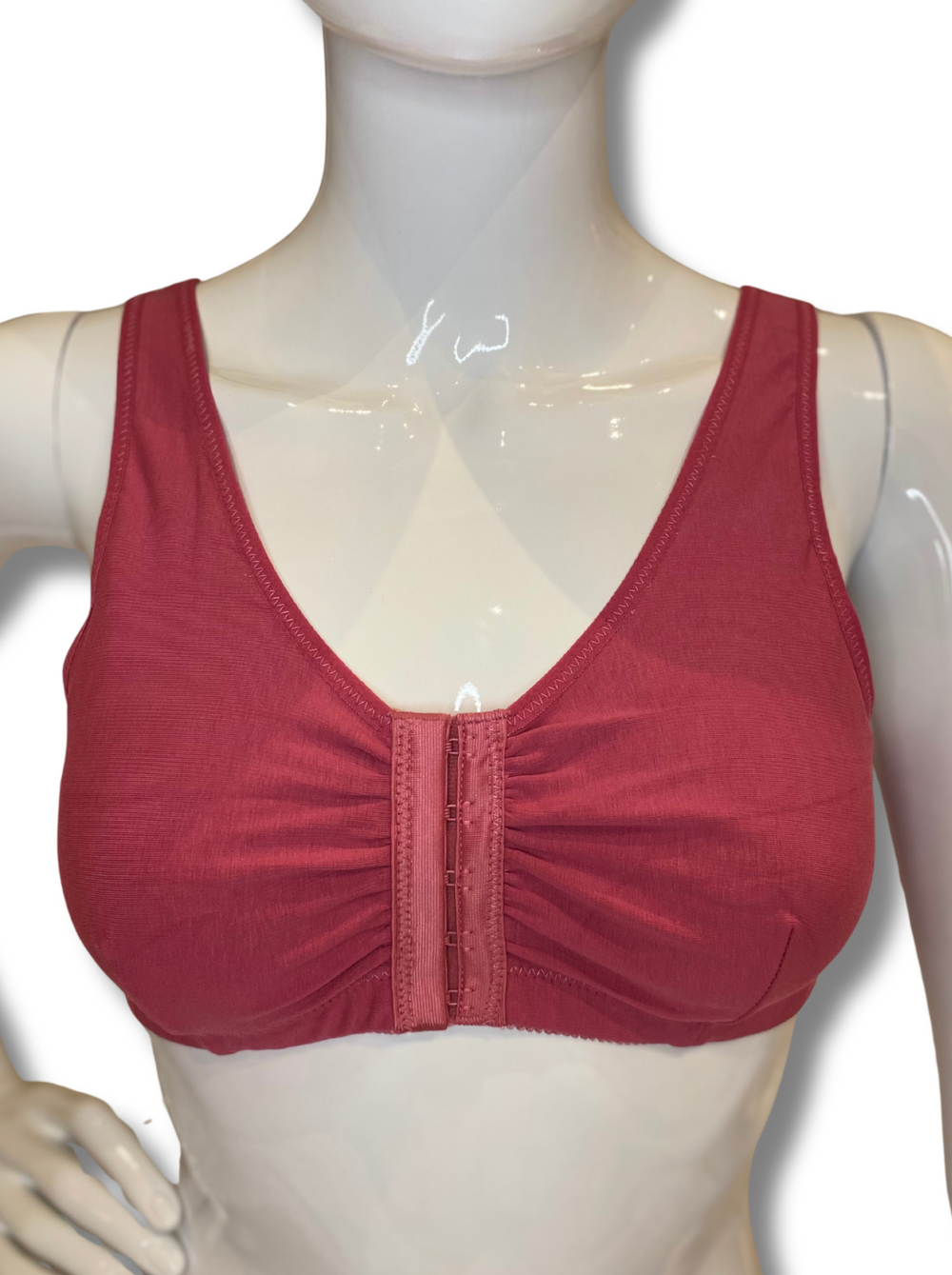ABC Leisure Front Fastening Mastectomy Bra - Berry - Erilan