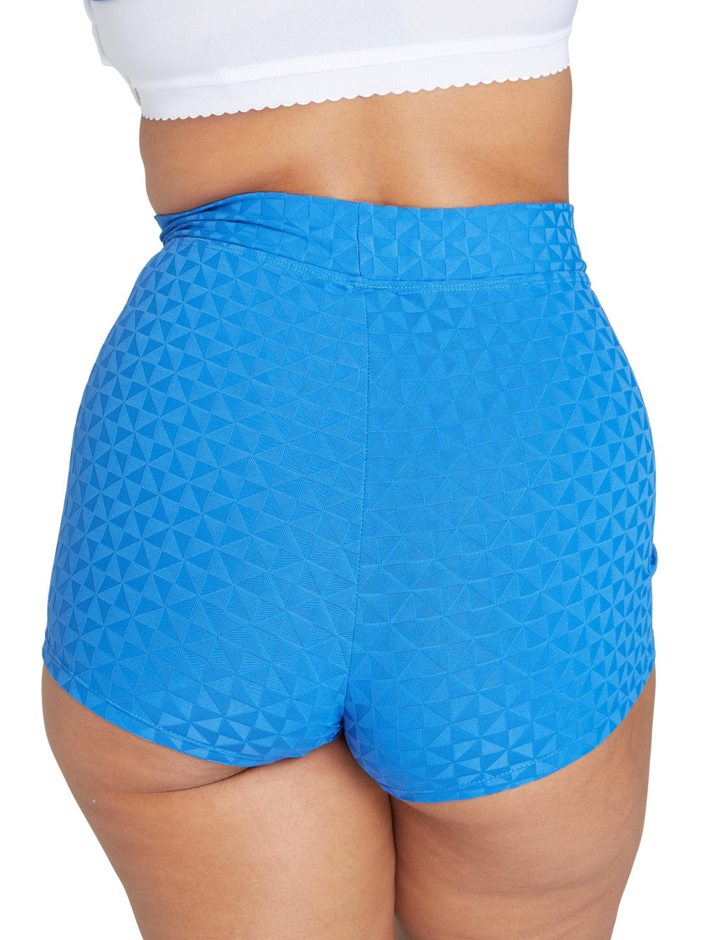 Genevieve Not So Short Swimshorts - Aztec Blue - Erilan